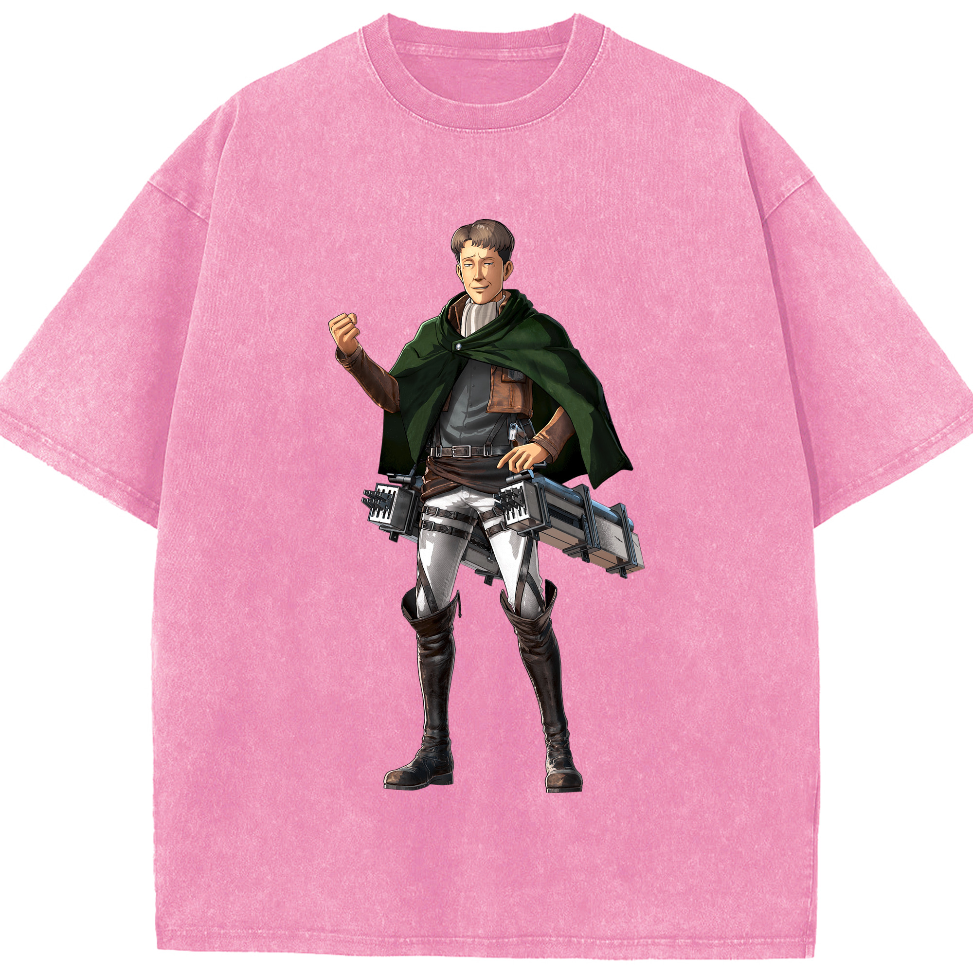 （画像用） 進撃の巨人 Attack on Titan 綿100% ヴィンテージ風 半袖Tシャツ（フロントプリント）